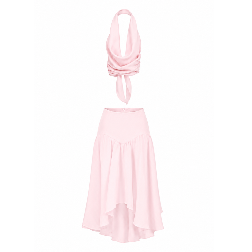 Sienna set in baby pink